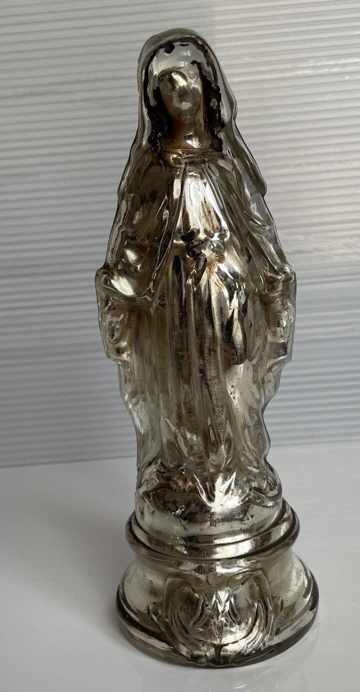 Virgen de cristal de azogue / Mercury-backed Virgin